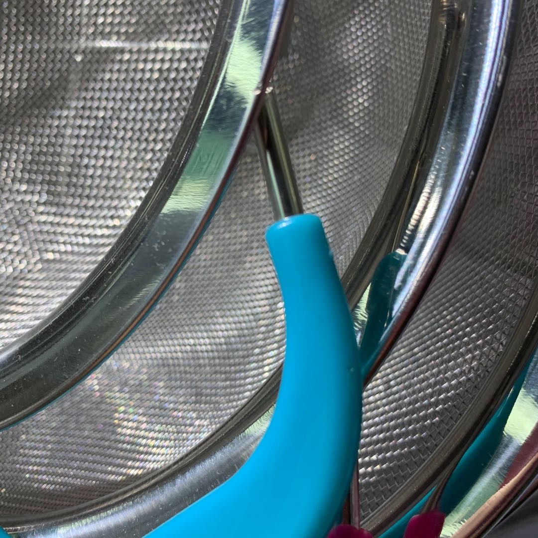 双耳硅胶四角网蓝细节图