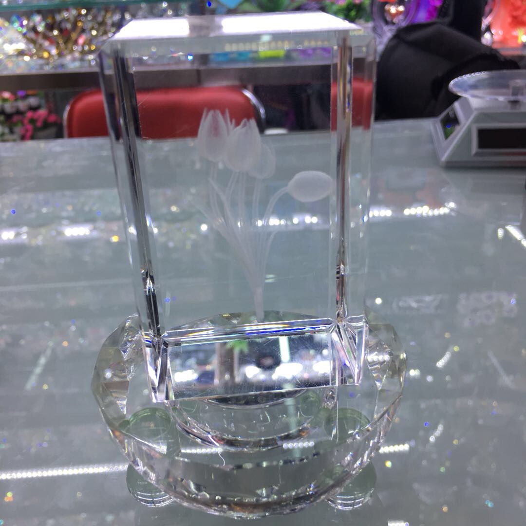 厂家直销长方形水晶灯底座两件套LED发光灯座