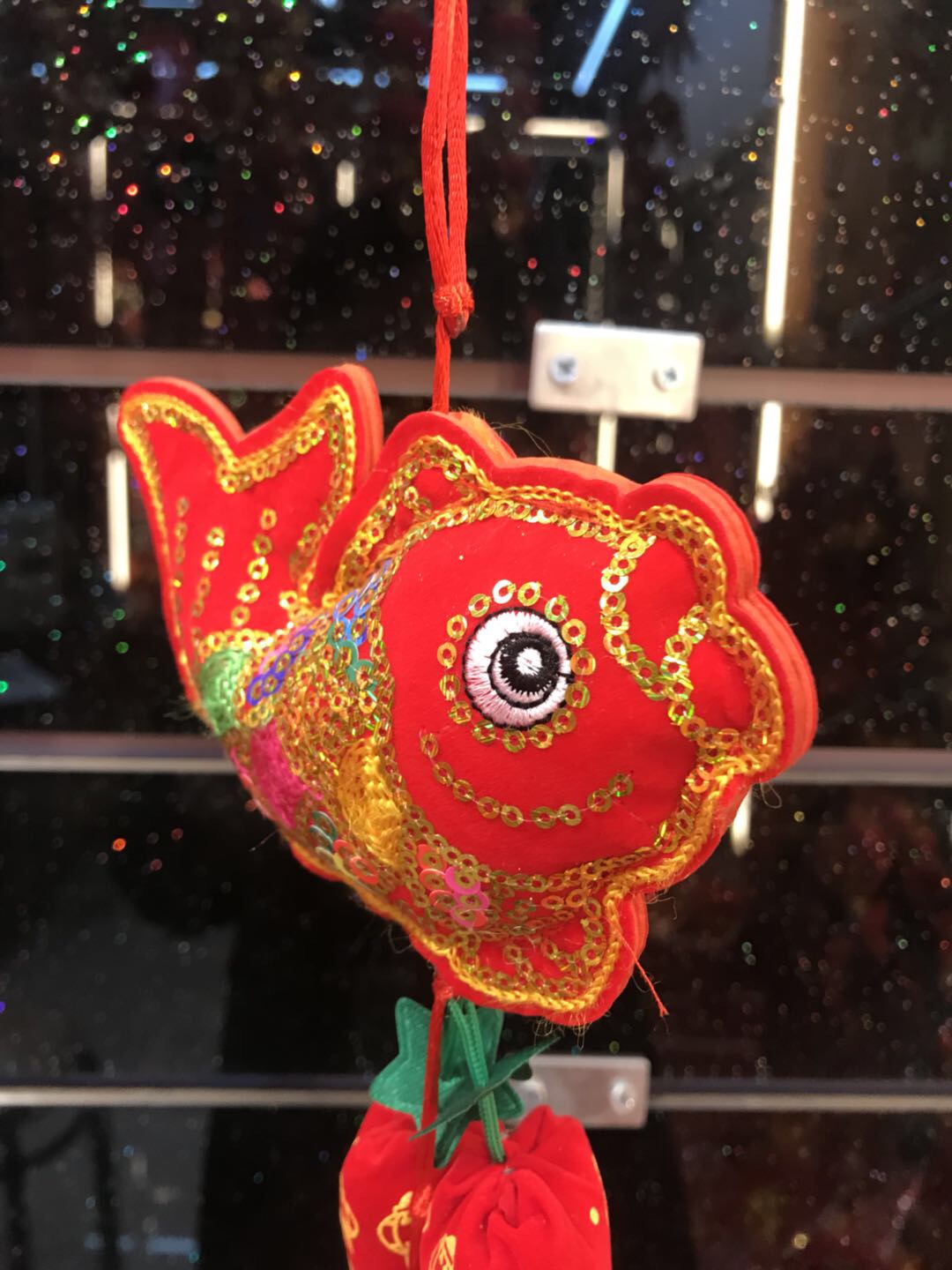 Color Piece Flannelette Hanging Fish Home Decoration Wedding Festival Supplies details Picture