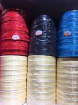 高密度光滑绸缎丝带纯色彩带宽细丝带节庆织带