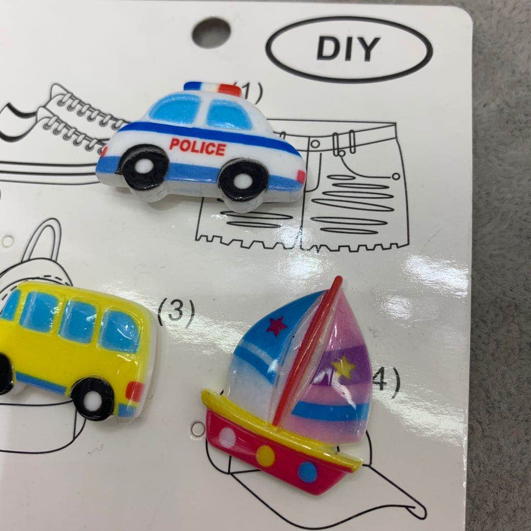 Cute transportation hairpins for children and girls, bright acrylic headbands Specification image