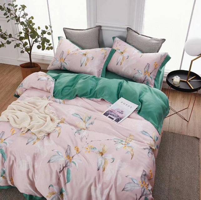 印花图案纯棉四件套细节图