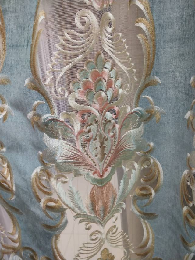 New style factory direct sales available for retail and wholesale. Kaxenier embroidered and hollowed-out fashionable living room and bedroom curtains Specification image
