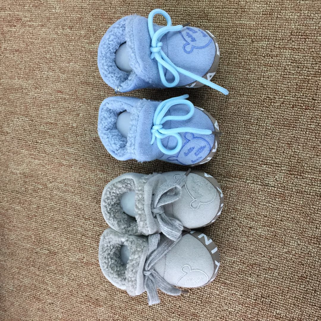 婴儿鞋不掉脚冬季加厚保暖冬天软底学步宝宝鞋子冬加绒婴幼儿棉鞋