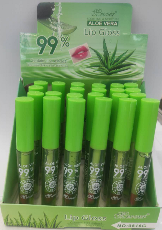 24支展示盒芦荟细长管唇彩PM5001