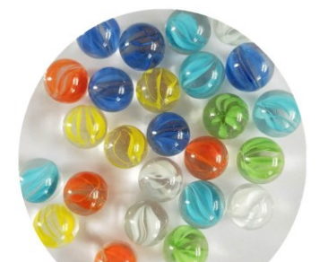 弹珠机专用玻璃球16mm装饰彩色弹珠细节图