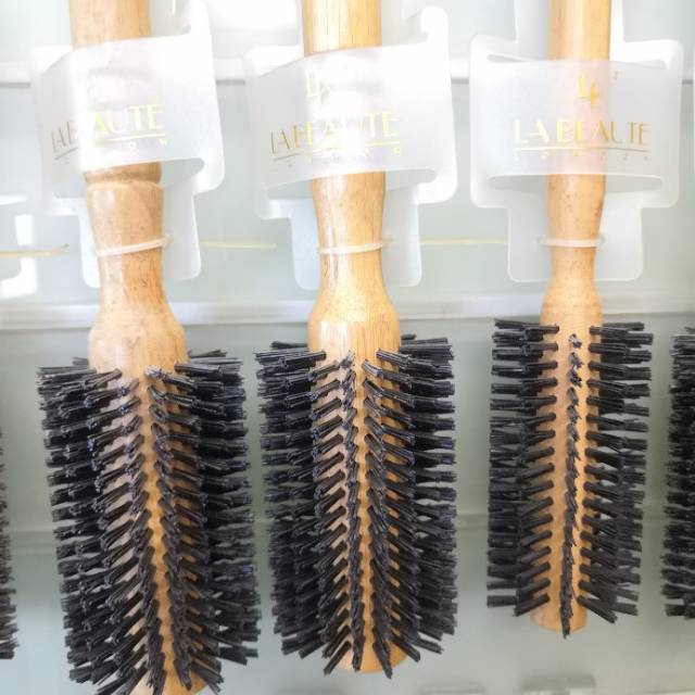 Curly wooden comb, massage comb, original order for export, factory direct sales, pig bristle comb for hair salons, 516