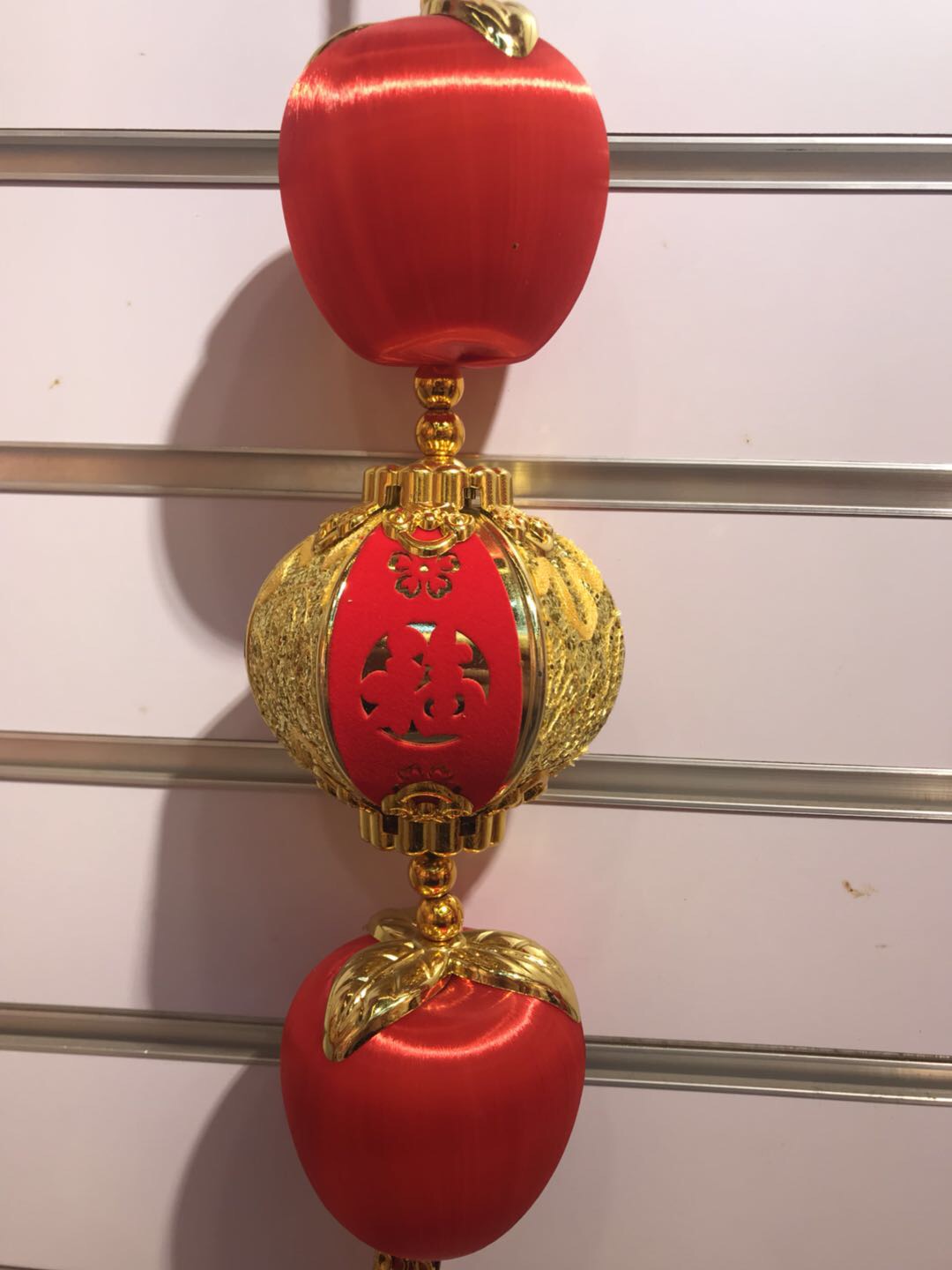 Mercerized Apple Velvet Lantern Wedding Festival Supplies details Picture