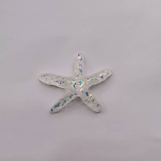 专业生产树脂配件透明海星图案可用手机壳包包饰品耳环耳钉配件