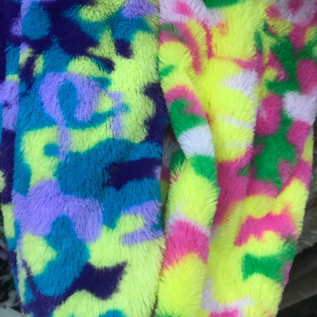 Camouflage Velvet Soft Comfortable Clothing Crafts Toy Headwear details Picture