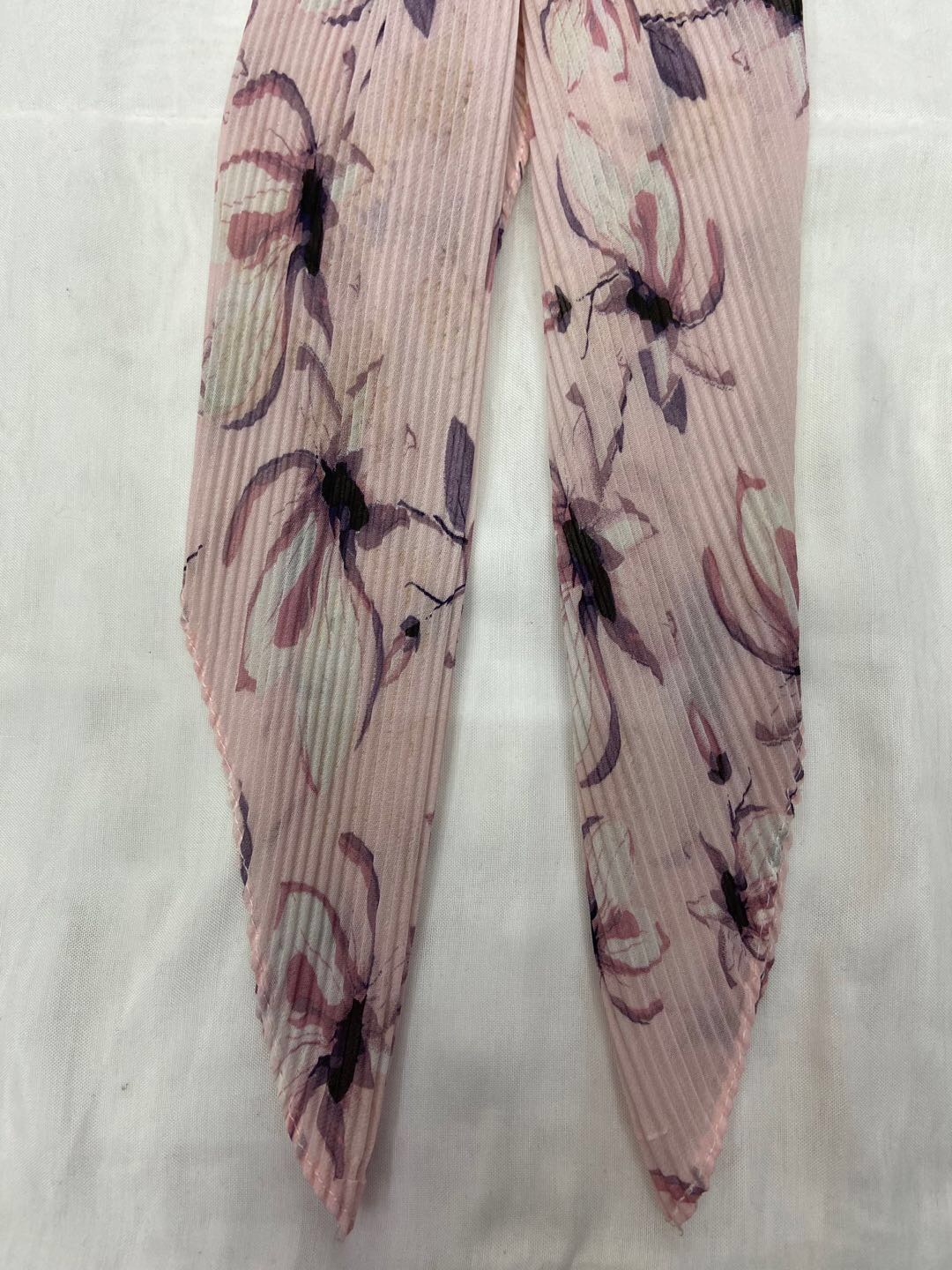 South Korea Dongdaemun Chiffon Printed Small Square Scarf Crimped Scarf For Women Specification drawing