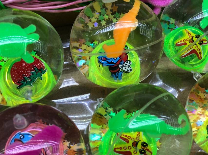 6.5cm发光弹力球带绳款TPU材质儿童玩具 details Picture