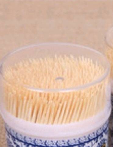Big Pagoda Bottle Shape Natural Bamboo Environmental Protection Two Tip Toothpick Fruit Sign Magic Products Manufacturers Direct Sales 4 Specification drawing