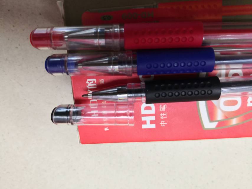 Beauty Pen Industry Office Culture Writing Tool 0.5Mm Pen Refill Neutral Pen Student Pen Red, Blue And Black Three Colors Optional 12 Sets details Picture