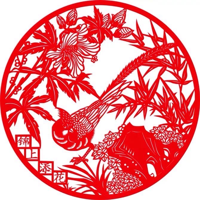手工剪纸刻纸成品剪纸画 中国传统礼品 风景花鸟剪纸 窗花贴纸细节图