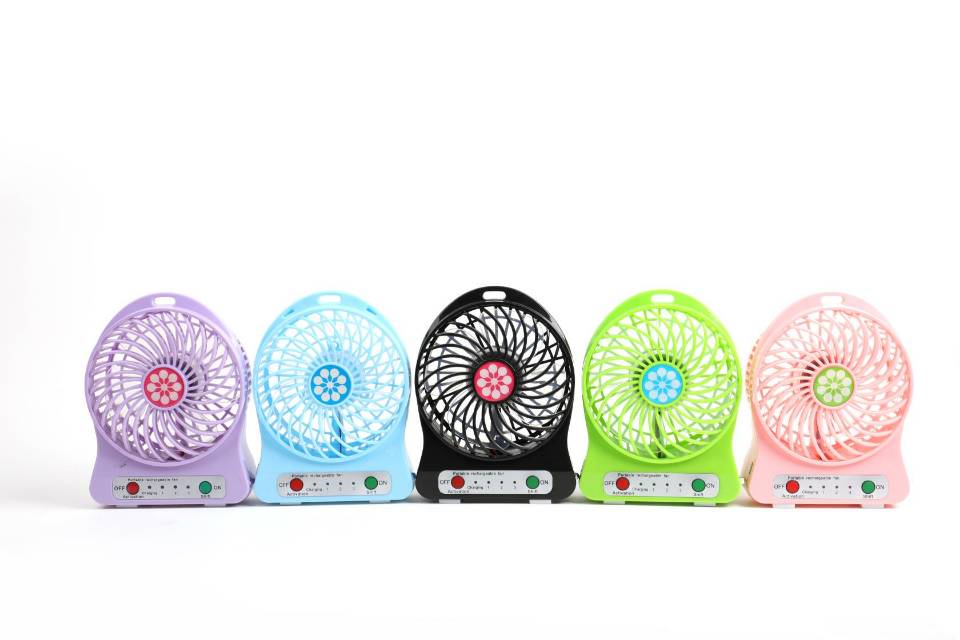 Hongjian Banana USB charging small fan brushless copper motor 1200mAh Specification image