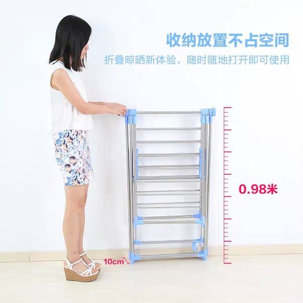 厂家直销晾衣架室外晾衣架晒被架可折叠产品图