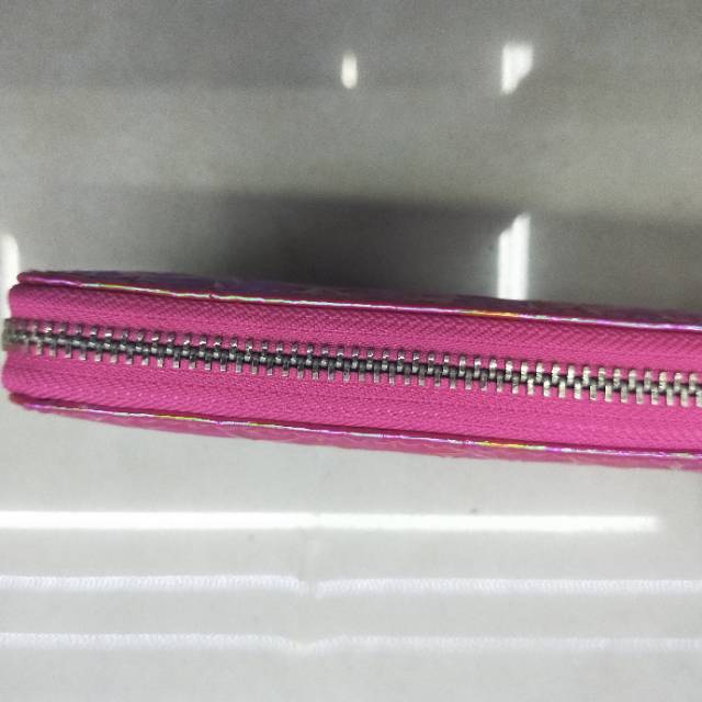 厂家直销时尚大众新颖休闲简约粉色女士钱包！细节图