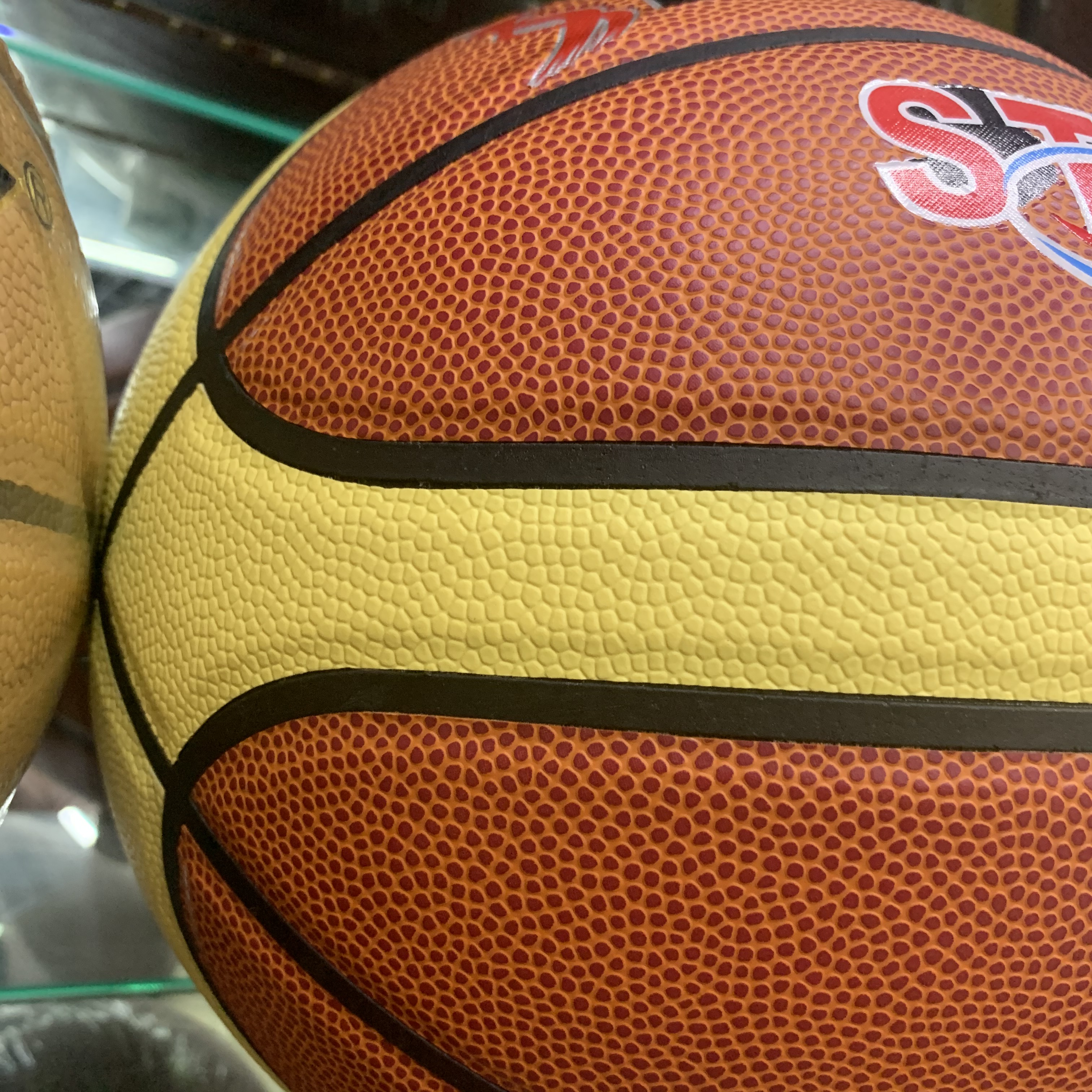 No. 7 basketball, outdoor cement floor, No. 5 children, primary and secondary school students, wear-resistant, No. 7 adult cowhide, genuine leather, hand feel, genuine product Specification image