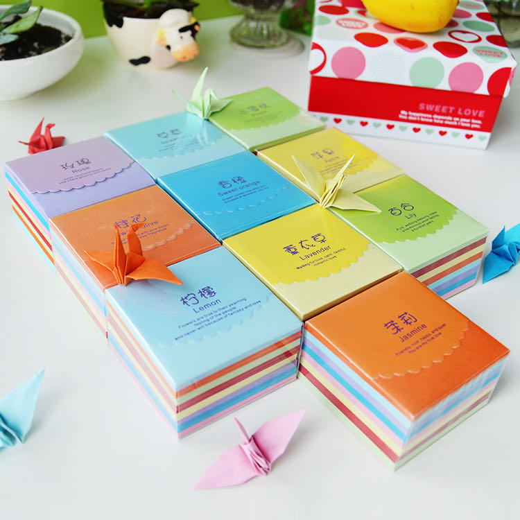 DIY small-sized colored thickened scented origami children's educational products, safe and non-toxic