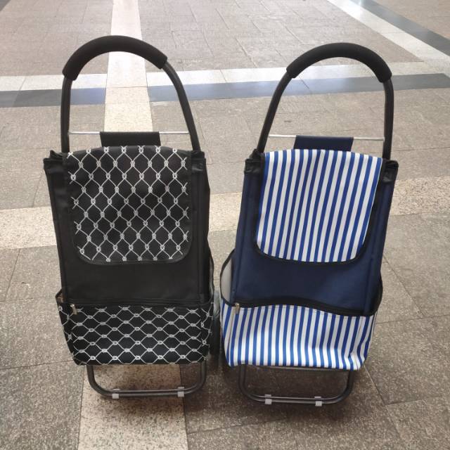 轻便迷你超市家用便携式菜买购物袋小拉车爬楼拉杆购物车