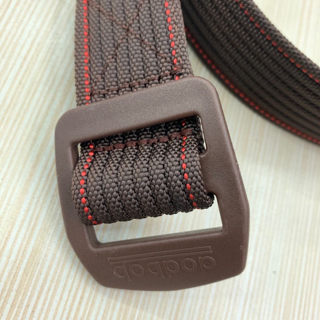 Khaki belt detail close-up