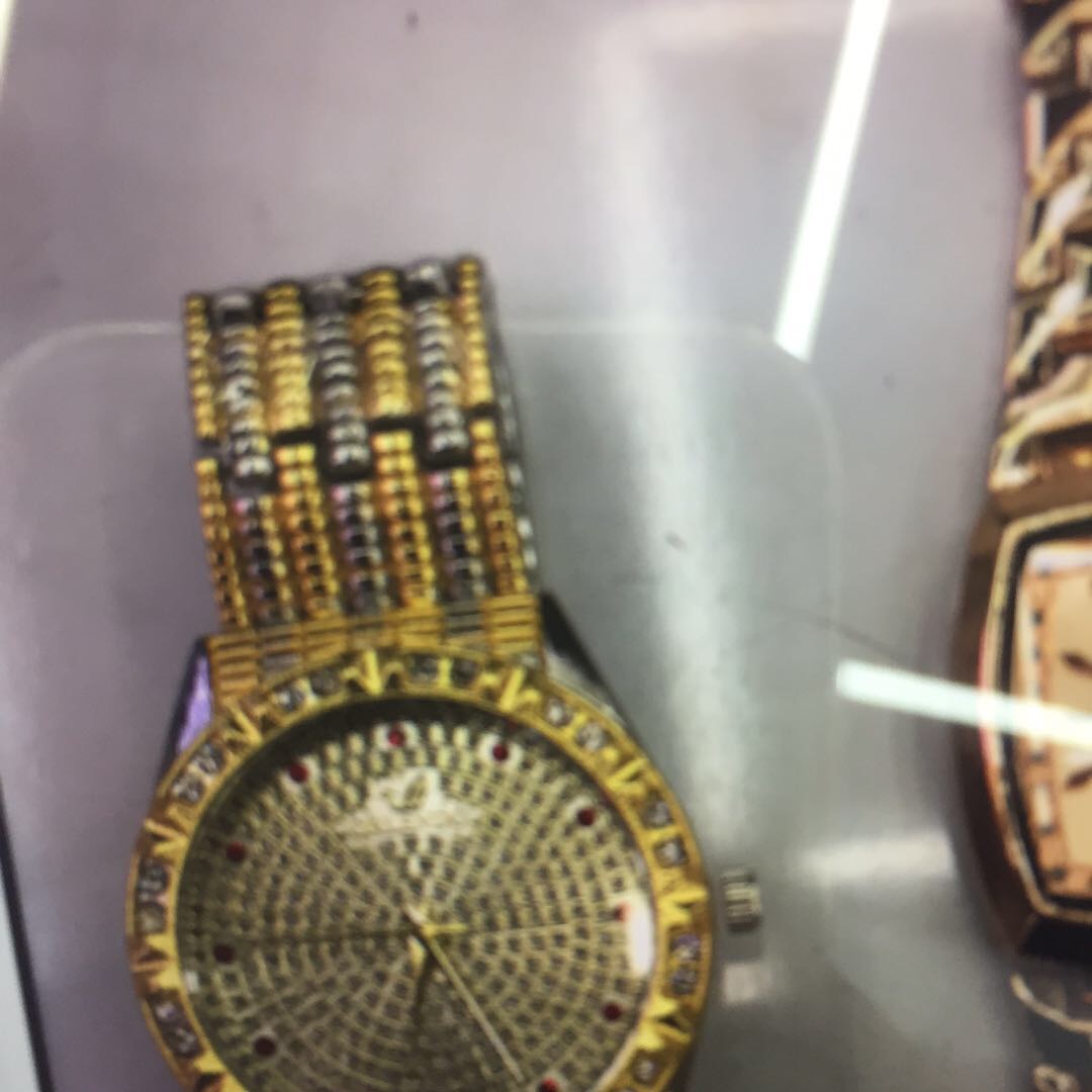 嘻哈手链hiphop手表镶钻皓石古巴手链满钻街头潮人欧美说唱饰产品图