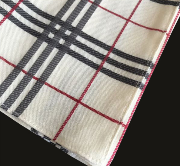 British checkered pure cotton handkerchief, men's and women's square towel, all-cotton handkerchief, thick and soft, classic handkerchief Specification image