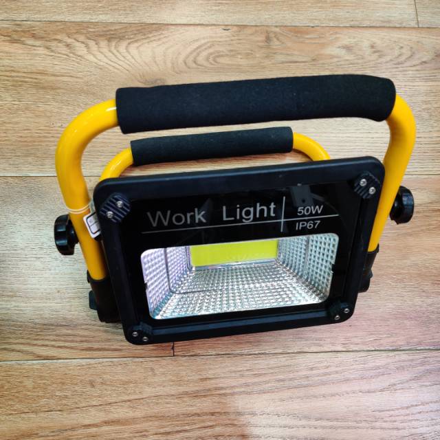 Portable LED light spotlights outdoor advertising lights aluminum alloy yellow shell outdoor lighting equipment portable lighting equipment