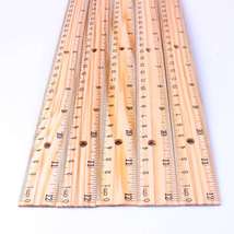 木尺学生尺教学用直尺刻度尺学习