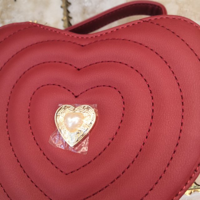 Red Purse Love Bag Zipper Clutch Bag details Picture