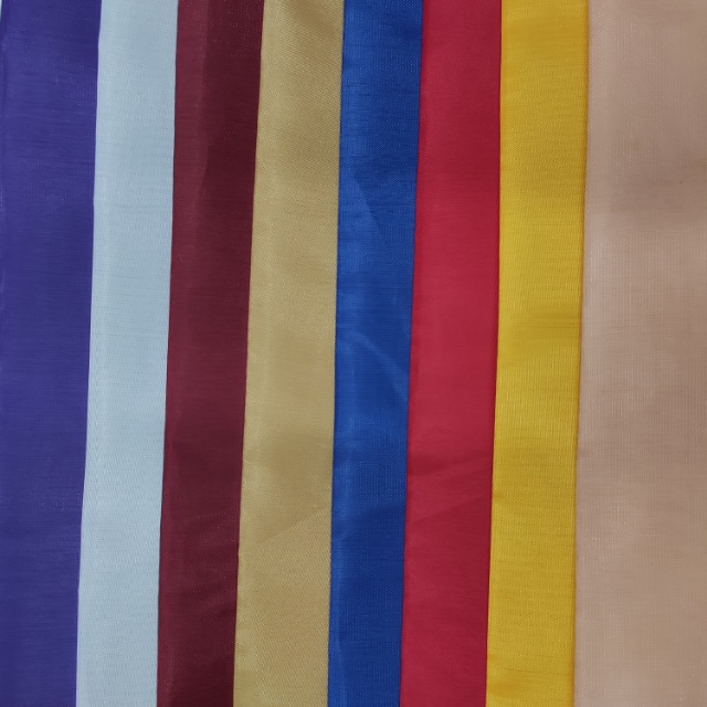 63×63D polyester taeff clothing fabric decorative fabric is available in multiple colors