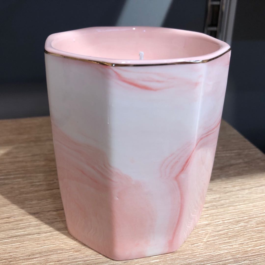 粉色大理石香薰蜡烛伴手礼盒套装送女友闺蜜生日结婚礼物 Specification image