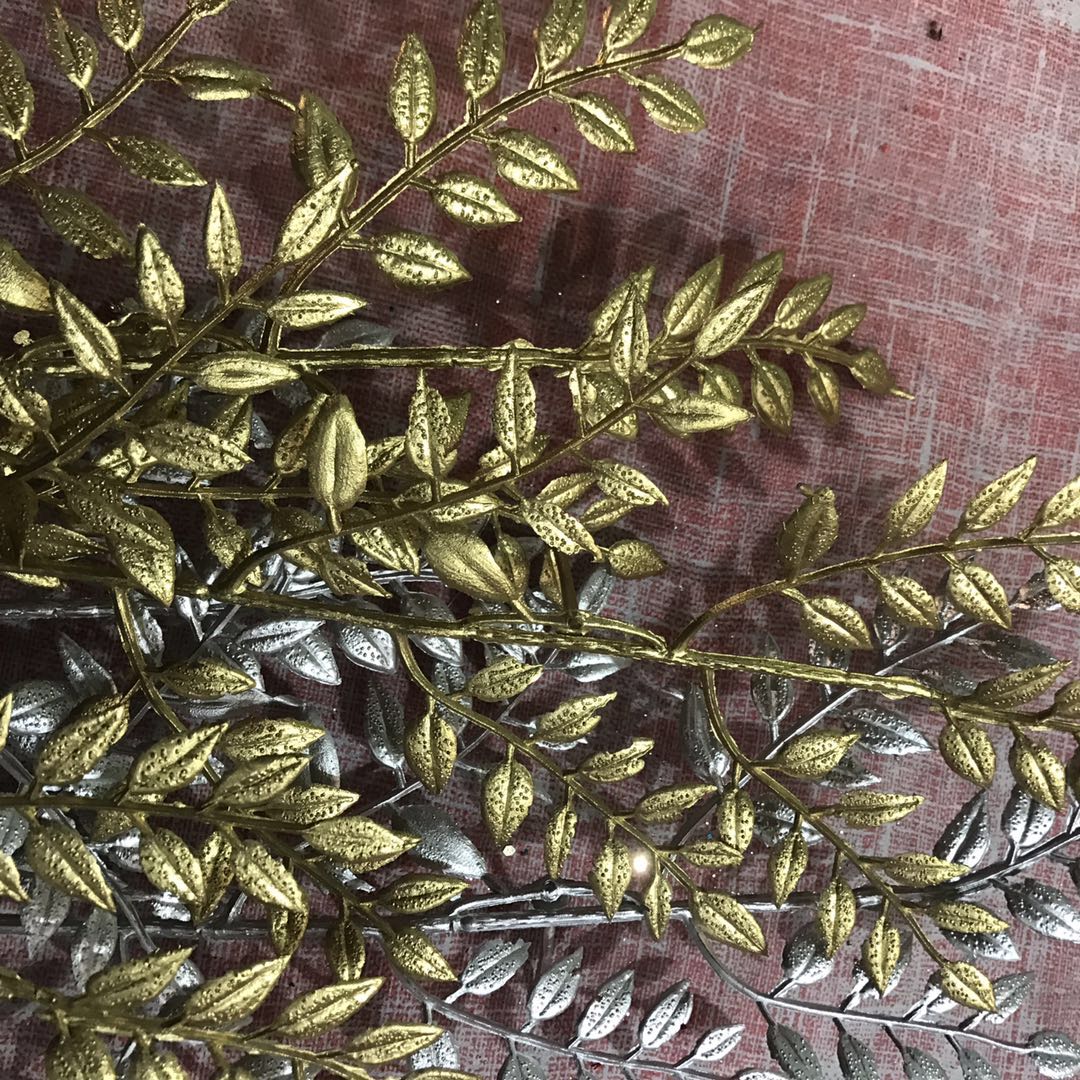 Full Gold Powder PE Simulation Flower Cartoon Bouquet diy Gold Powder Flower Valentine's Day Bouquet Bright Pink Roses. ,