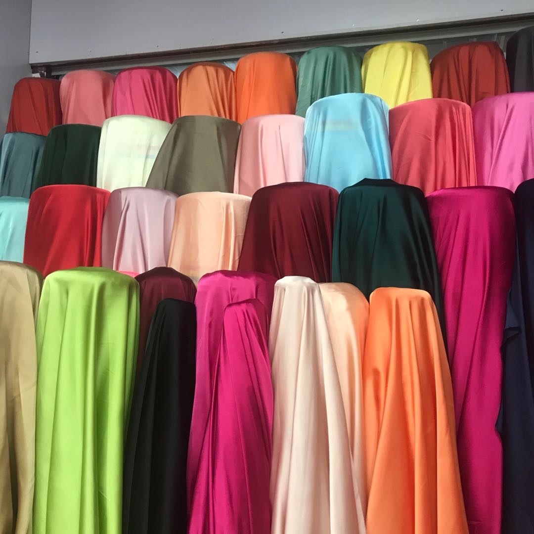 缎面雪纺布料夏季衣裙面料真丝雪纺婚纱服装面料衬衫礼服布料