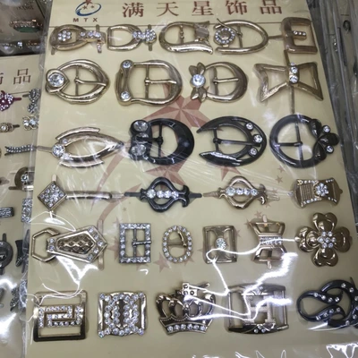 Silver Alloy With Drill Waist Buckle Women's Matching Buckle