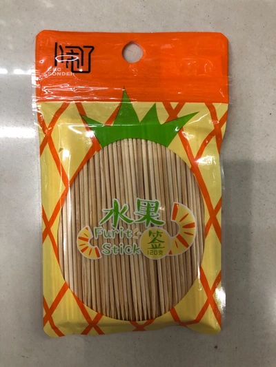 Disposable Creative Fruit Fork Cake Dessert Picker Bamboo Fruit Pick Long Toothpick 4799