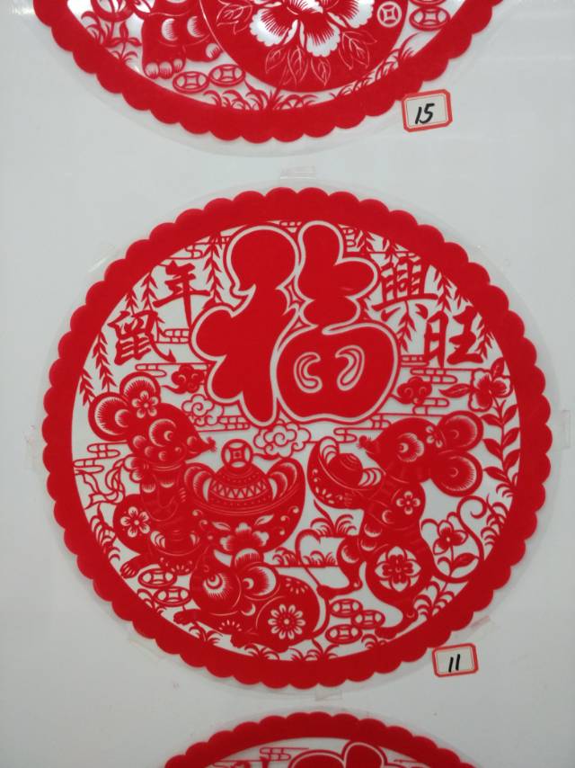植绒剪纸风窗花生肖福字贴花春节装饰贴画节庆用品民俗用品图