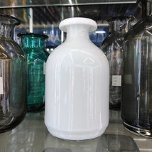 纯白玻璃花瓶多色多款式可选