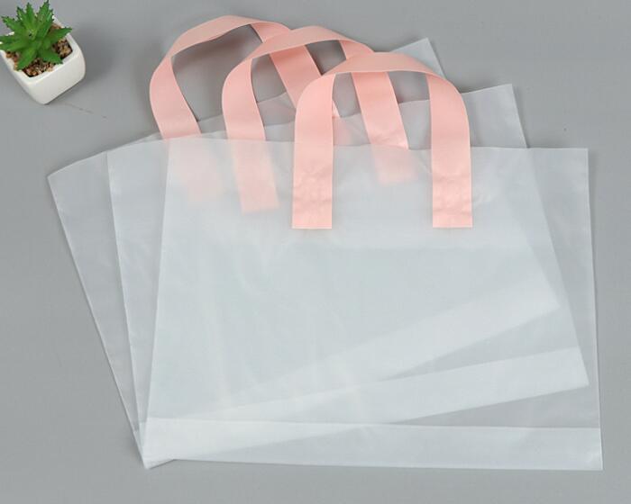 家明优质环保塑料手提袋批发可定制logo低透明图