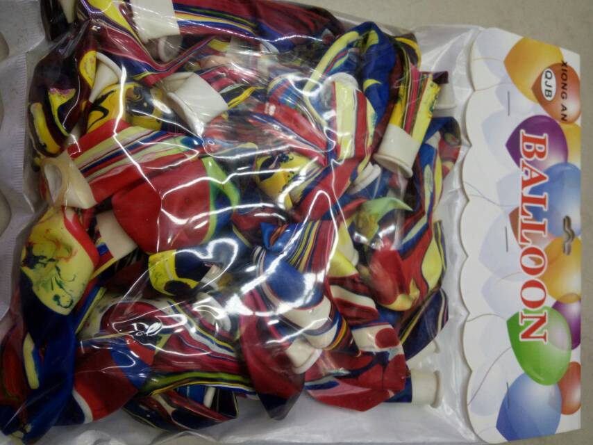 European and American style agate-colored balloons