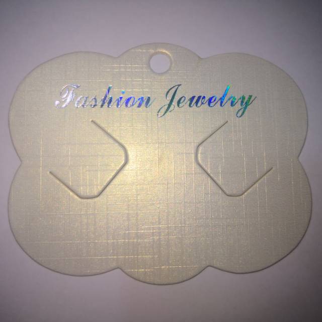Factory direct sales of paper card accessories packaging, customized hairpin card paper tags, white cloud