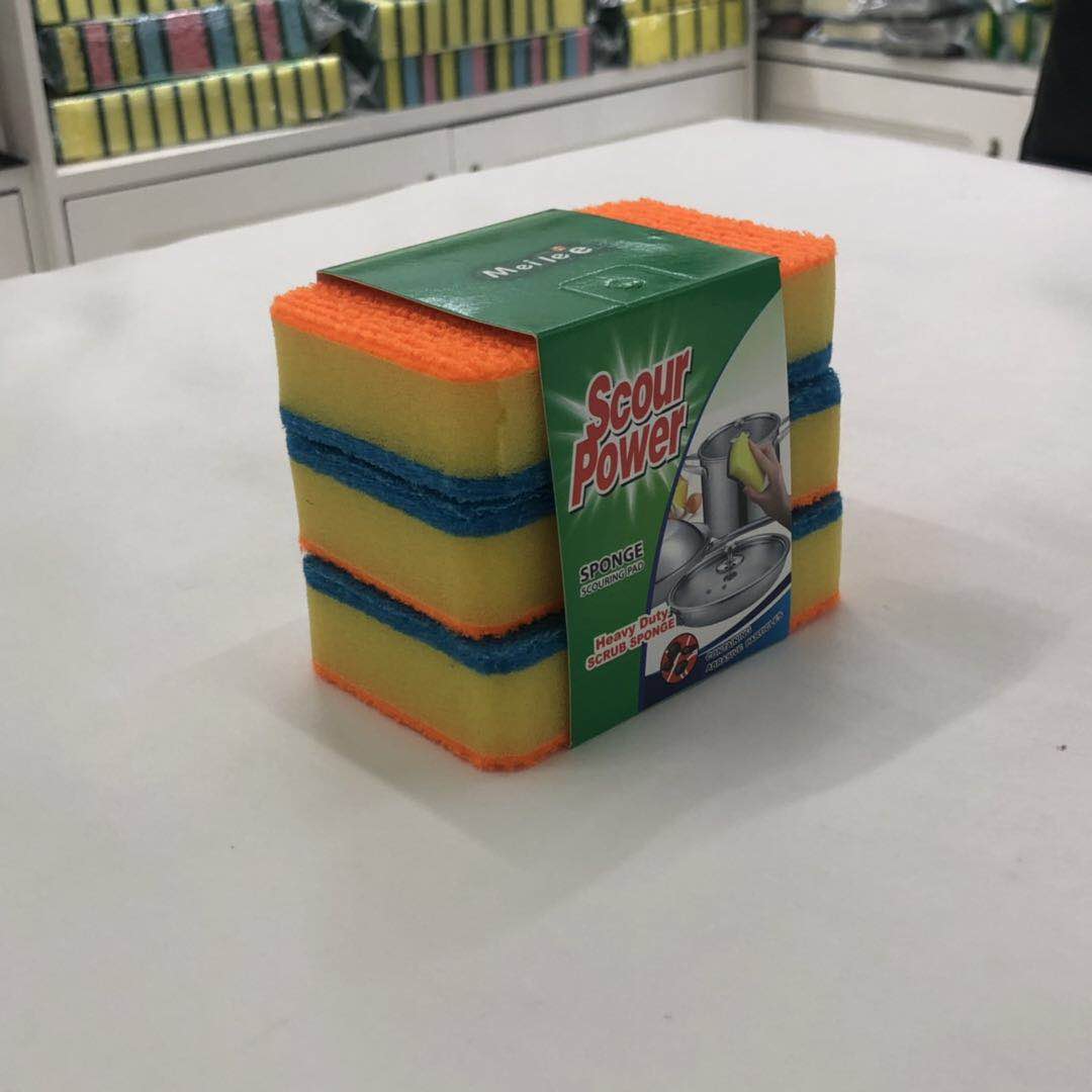 High density dip rubber cleaning sponge kitchen dishwashing sponge wipe Household square sponge block household cleaning details Picture