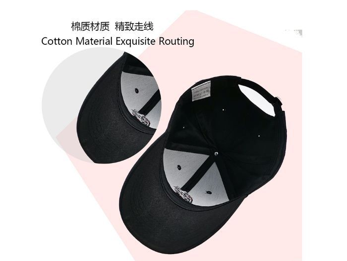Brown Figure Girl Embroidered Baseball Cap Neutral Summer Cap Cap Specification drawing