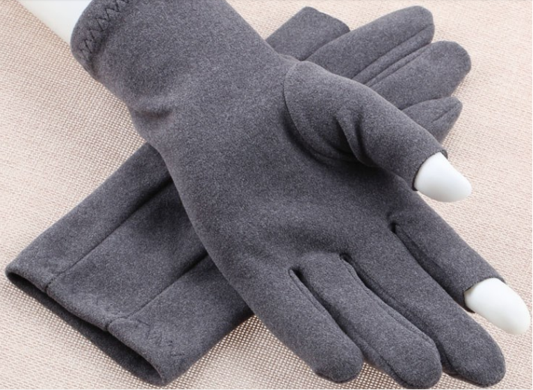 轻便魔术手套女弹力鹿皮绒男跑步运动秋冬季骑行可触屏大码学院