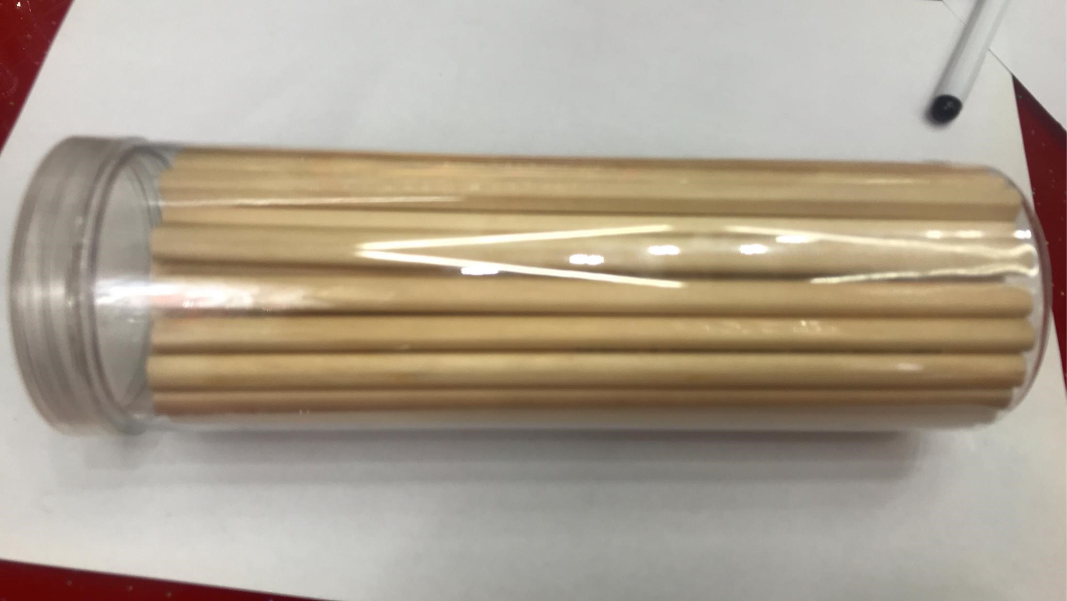 方雷文具办公文化学生学习文具书写工具铅笔 原木色HB六角三角铅笔双头切平48支每桶图