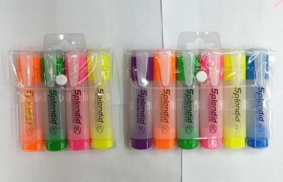 Highlighter 4 pieces of PVC bags filled with a variety of sample color marker whiteboard pen manufacturers direct thumbnail