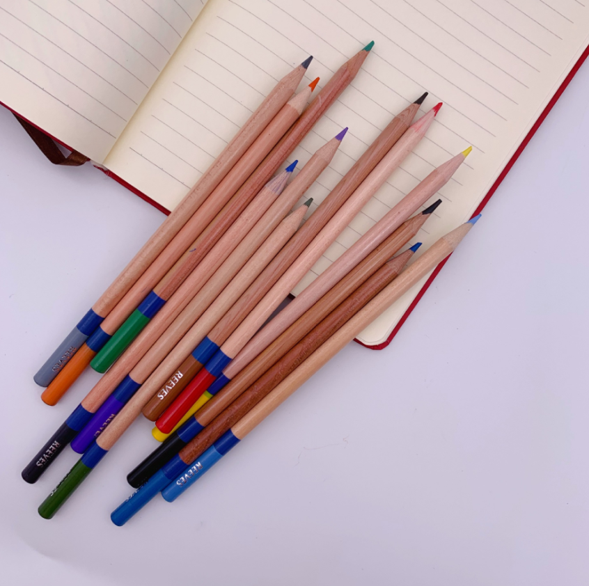Environmental Wood Color Pencil Round Rod Advanced Core Color Lead Art Painting Brush