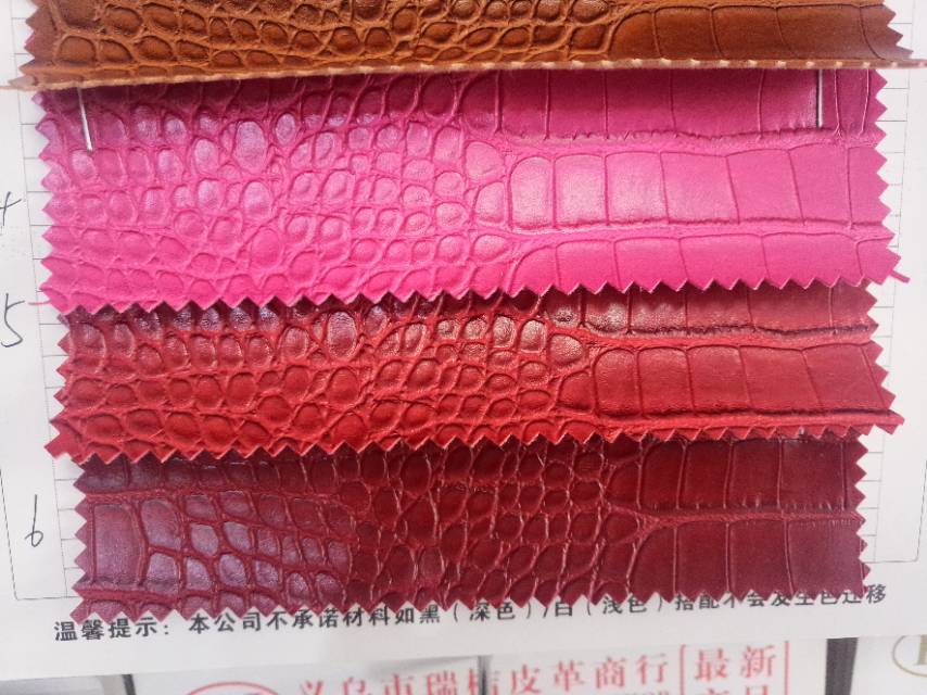 R605 spray-painted medium Crocodile factory direct sales, hot-selling new PVC leather, large stock, high, medium and low grade luggage, sofa, shoe materials and fabrics Specification image