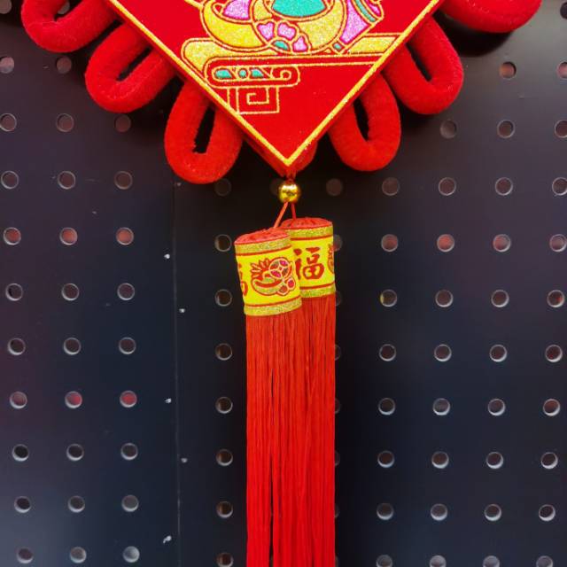 Chinese knot pendants, living room golden fortune board knots, tassels, New Year decorations, New Year supplies, New house decorations for moving in during the Spring Festival Specification image